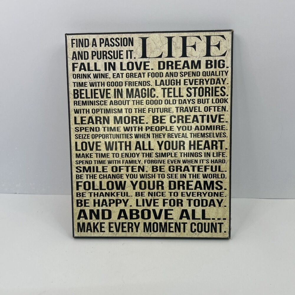 Louise Carey Wooden Typography Box Sign